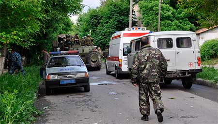 ВИЛАЯТ Г1АЛГ1АЙЧЕ. В Сунженском районе подорвана военная колонна кафиров и муртадов