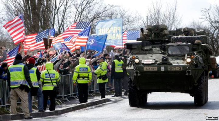 НАТО. В Европе новые учения. Войска США идут маршем из Германии в Эстонию